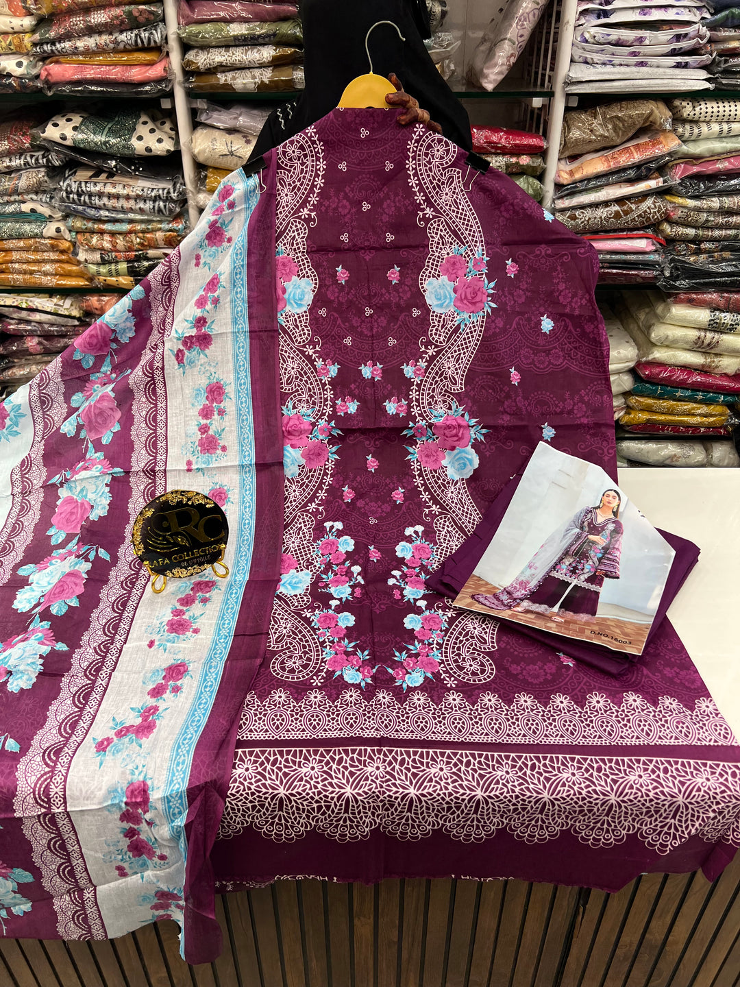 Cotton printed unstitch suits 2588