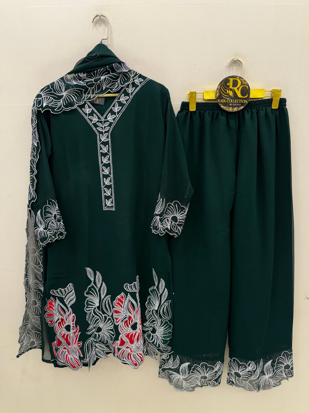 Stone embroidered suits
