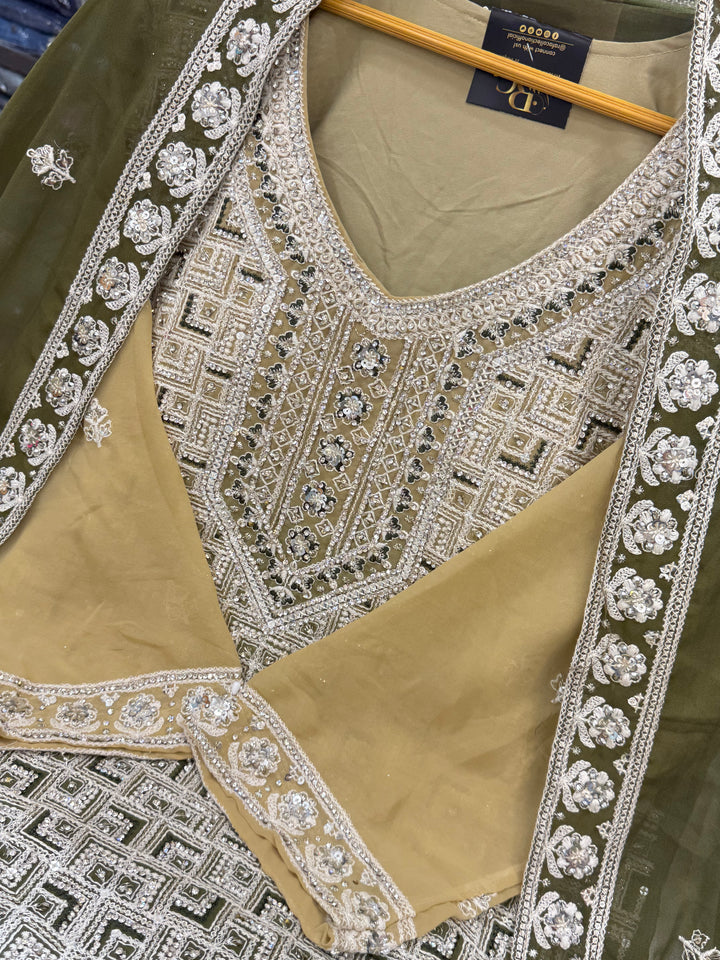 Lakhnawi wedding wear suits 59010