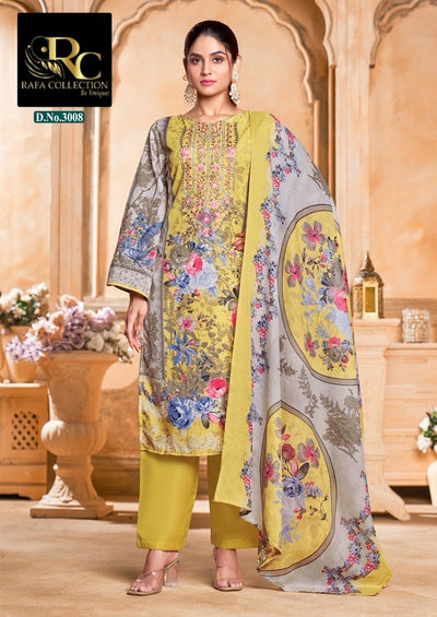 Semi Cotton embroided suit 1541