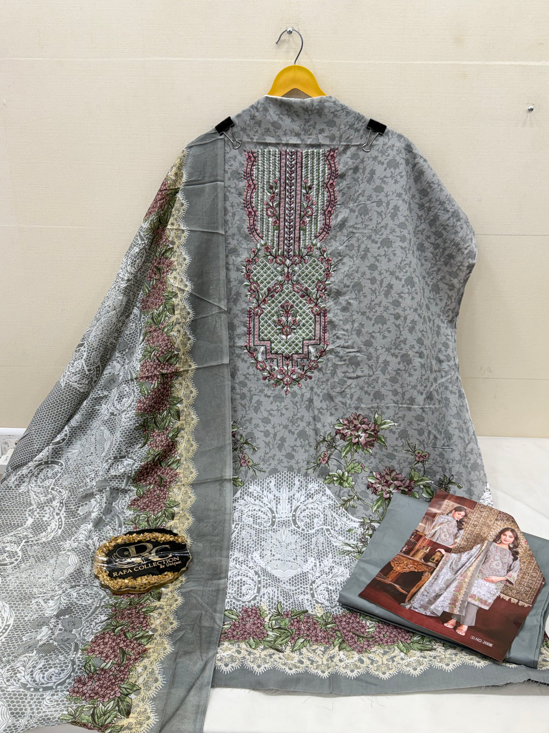 Cotton embroidered suits 2859
