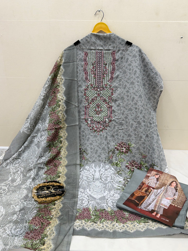 Cotton embroidered suits 2859