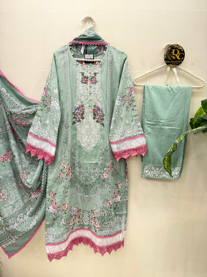 Pakistani patch work suit 5006