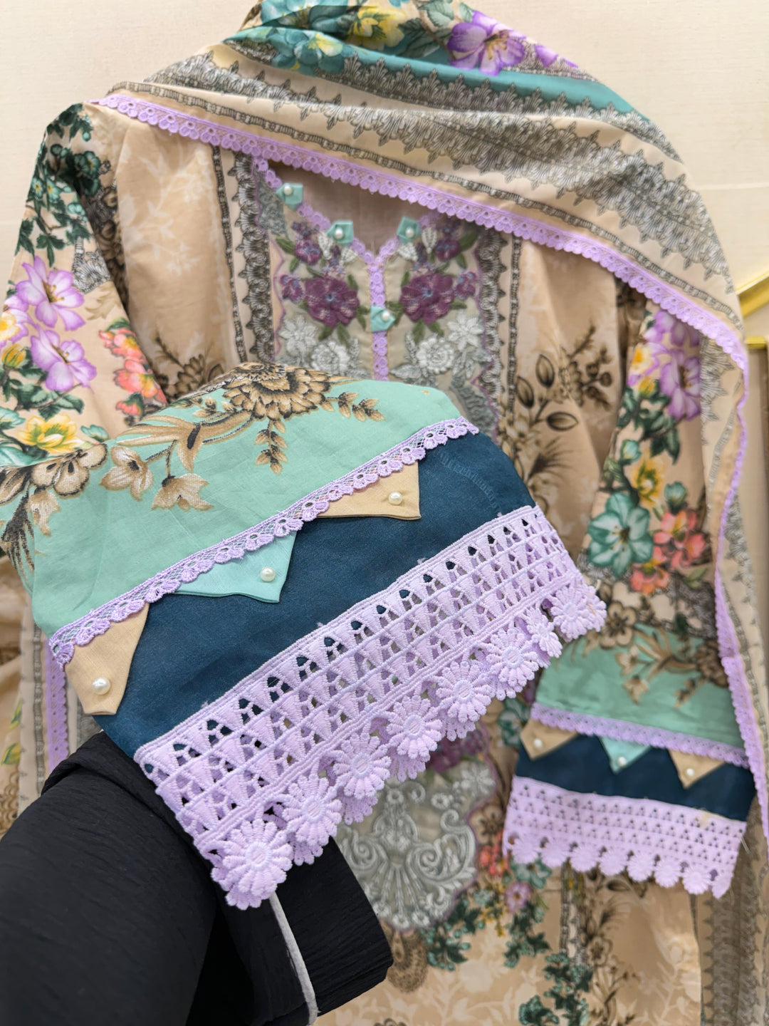 Pakistani cotton patchwork suits