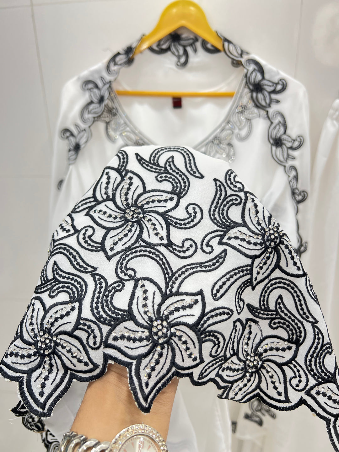 Stone embroidered suits 2763