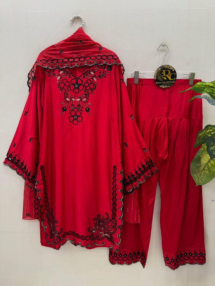 Pakistani Embroidered farshi suits