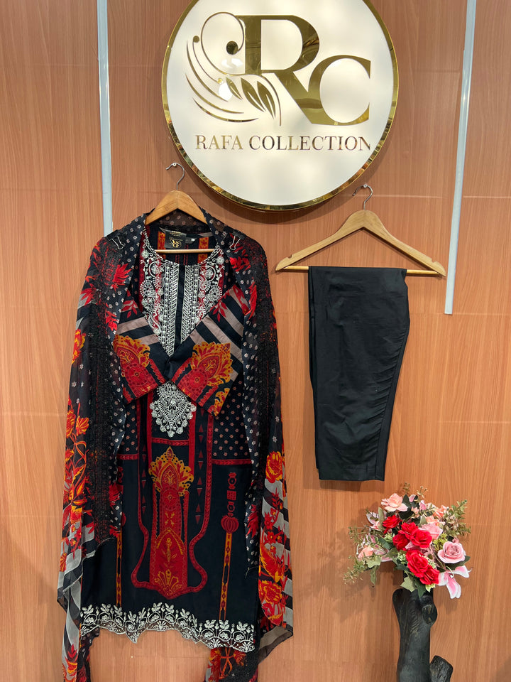 Cotton Embroidered suits 2541