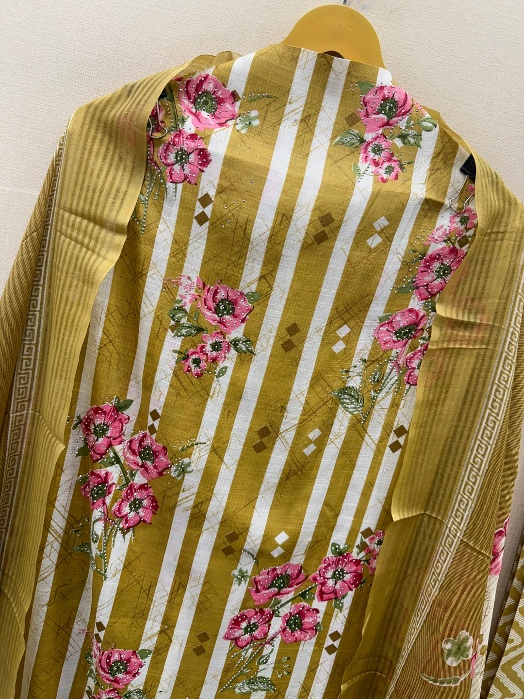 Semi Cotton Unstitched Suits