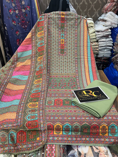 MULTI COLOUR UNSTICH SUIT 1240