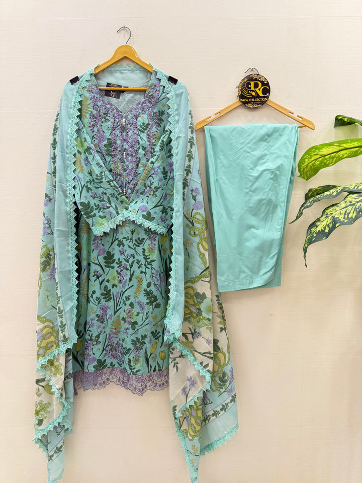 Cotton embroided suit 2941