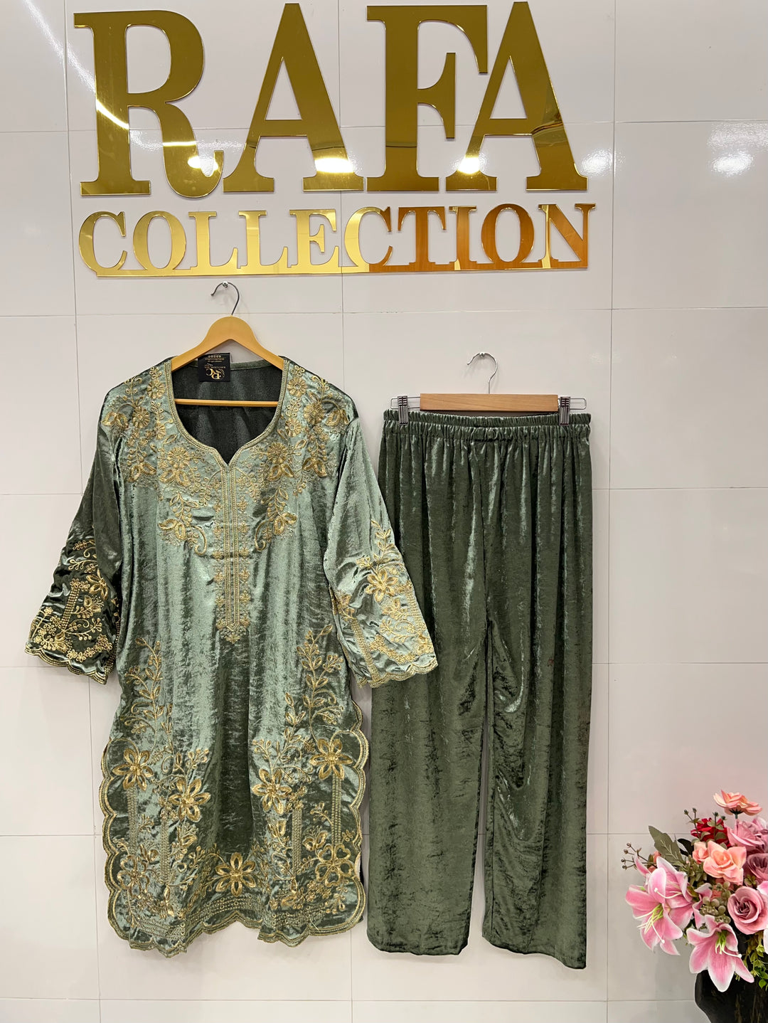 Velvet  co - ord sets  2834