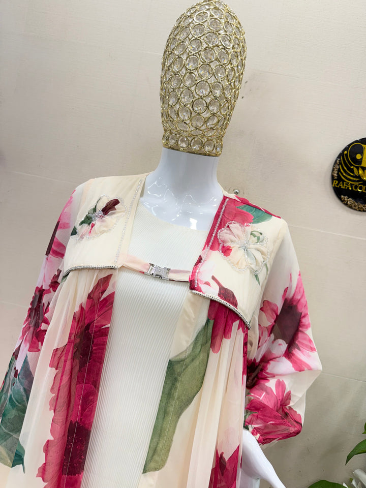 Floral shrug gowns