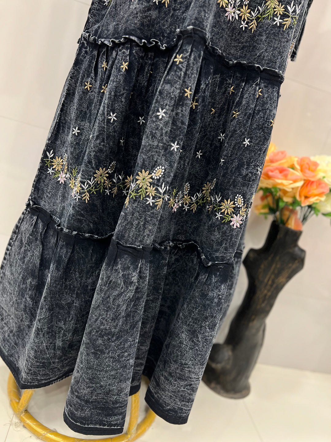 Denim Long Gown