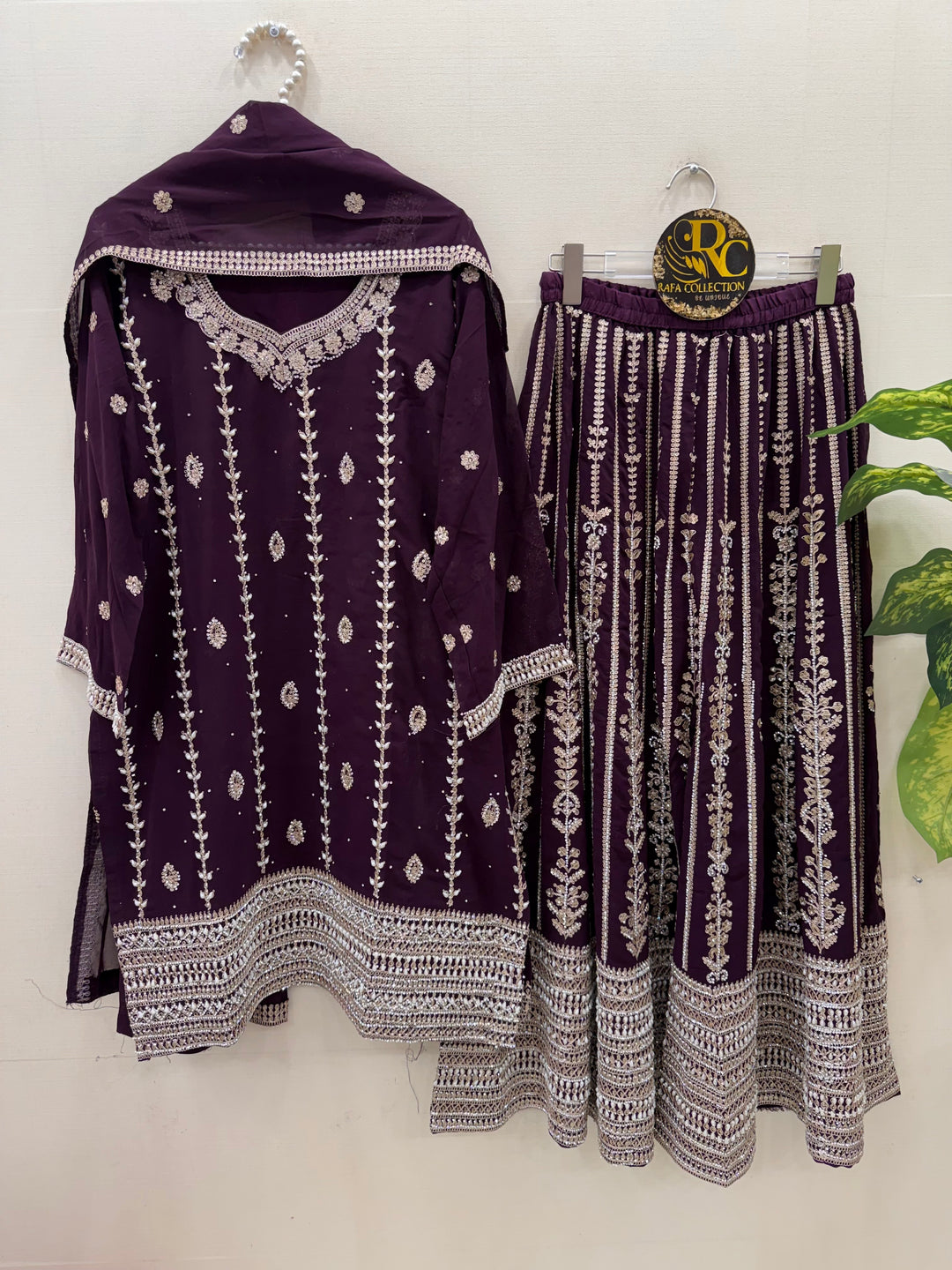 Handwork plazzo suit 5902