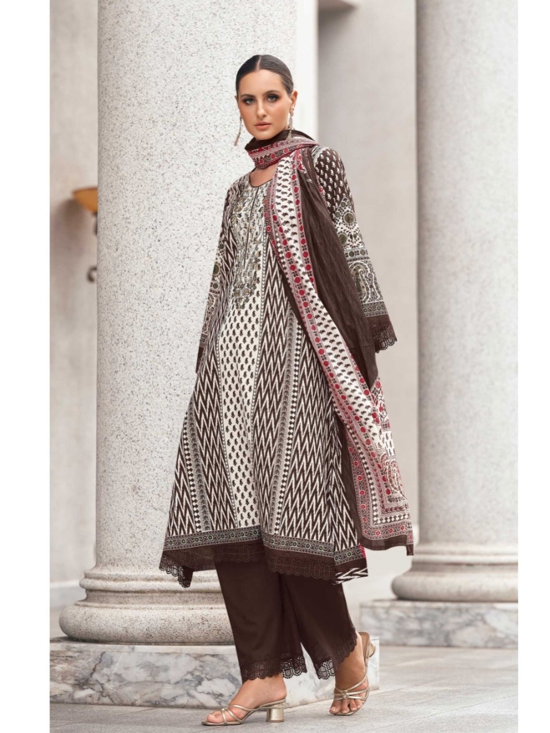 The hermitage cotton embroided suits