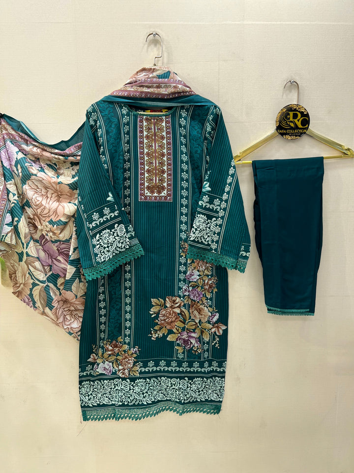 Semi Cotton printed Suits