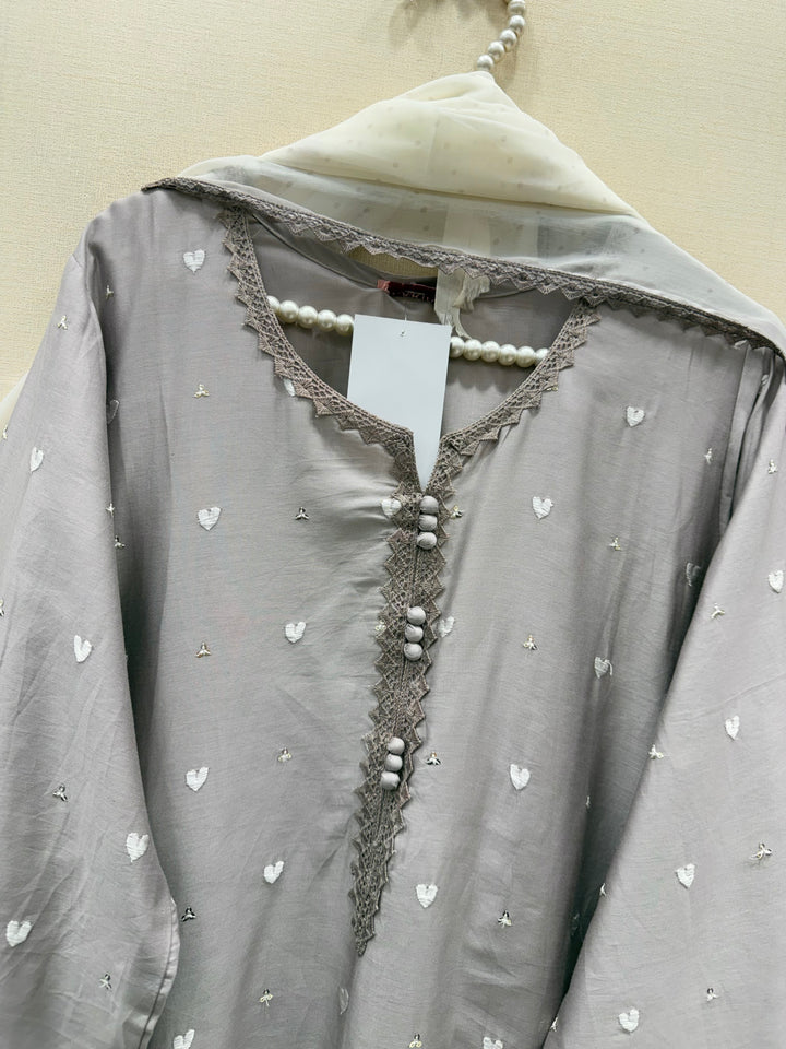 Embroidered Farshi salwar suits