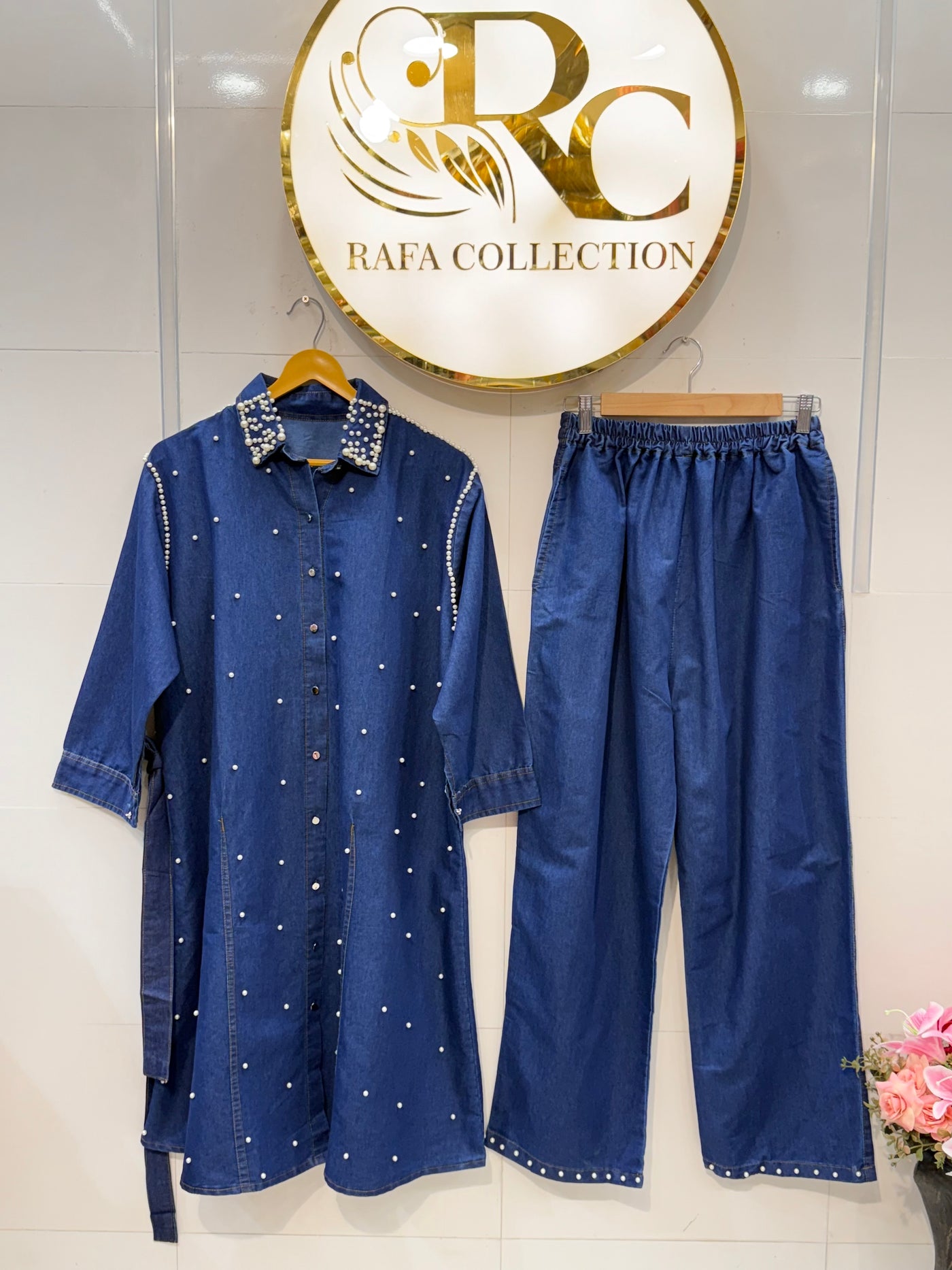 Denim long Co-ord sets 2344
