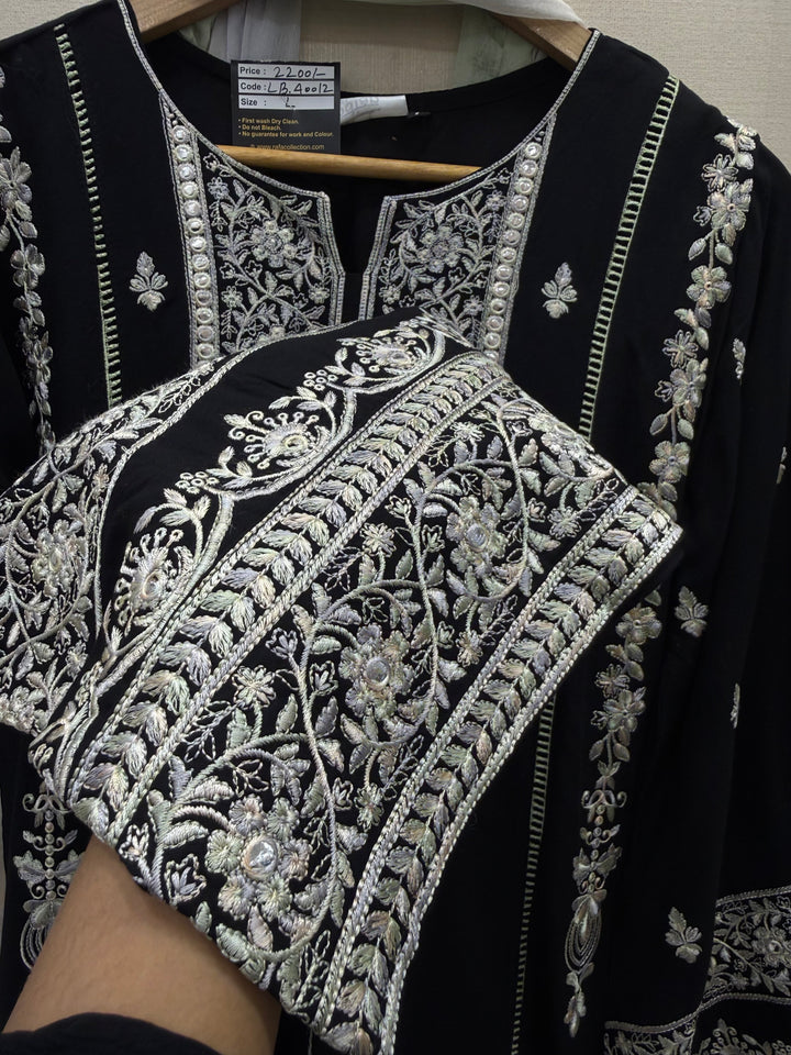 Embroidered Farshi suits 40012
