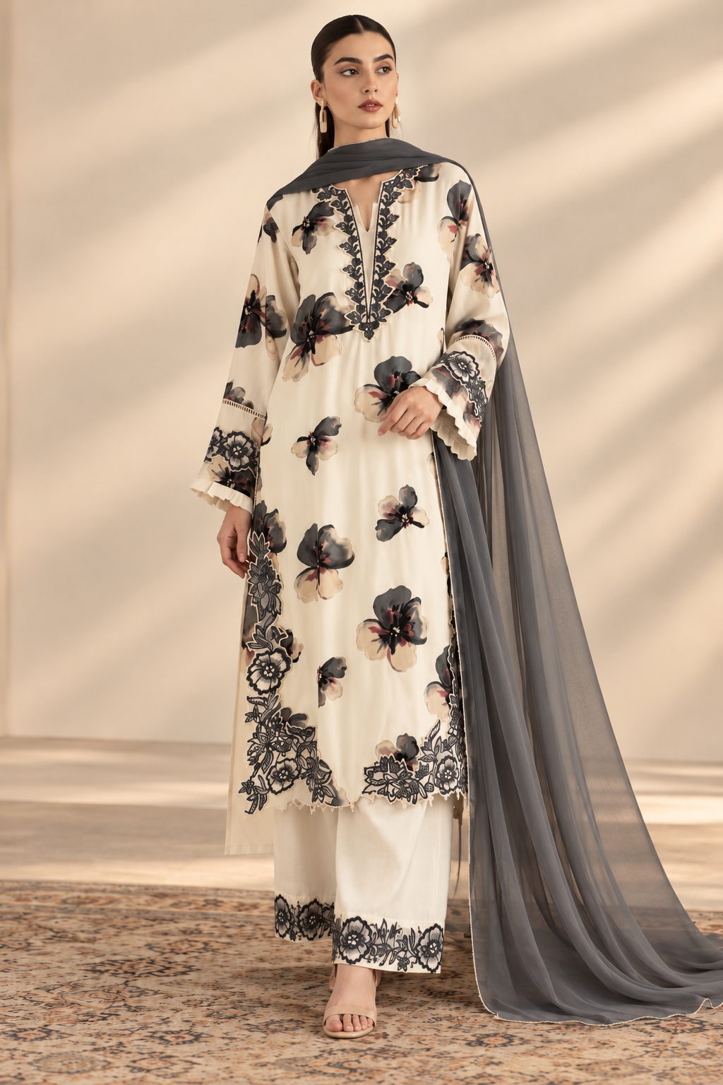 Pakistani cutwork suits