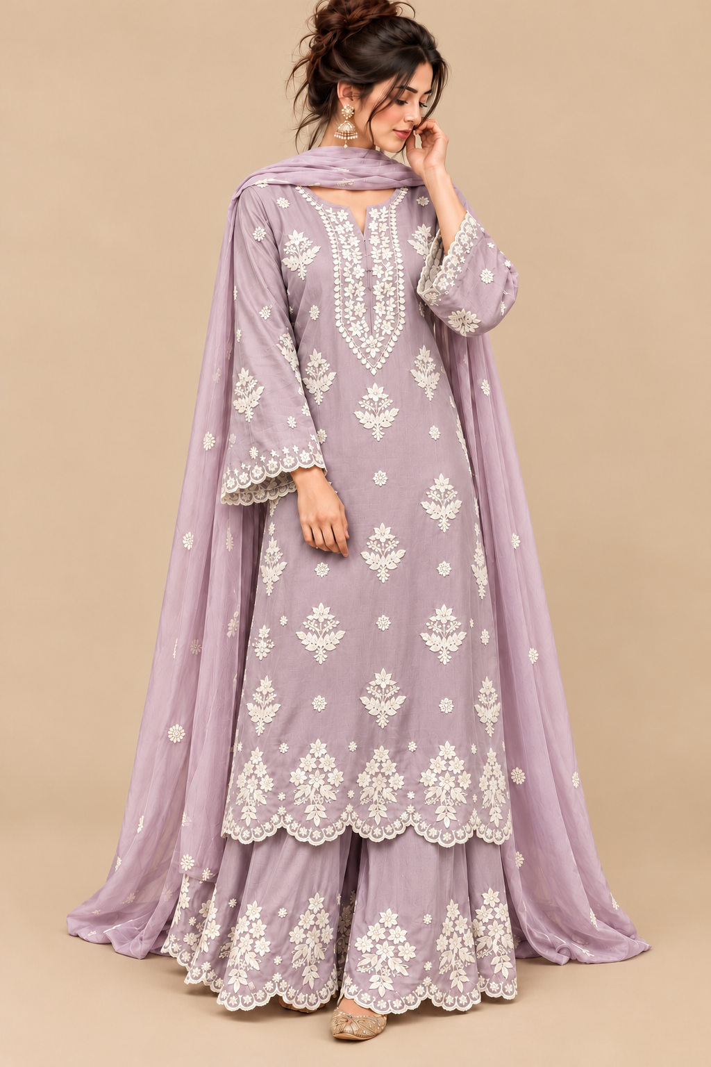 Lucknawi Embroidered Suits