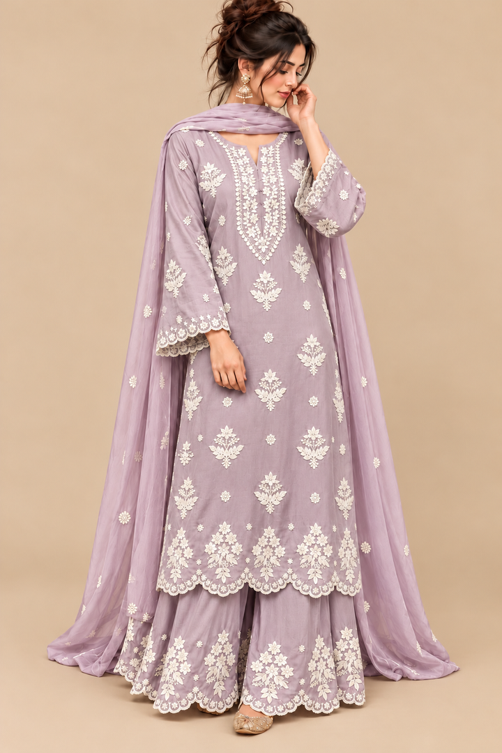 Lucknawi Embroidered Suits