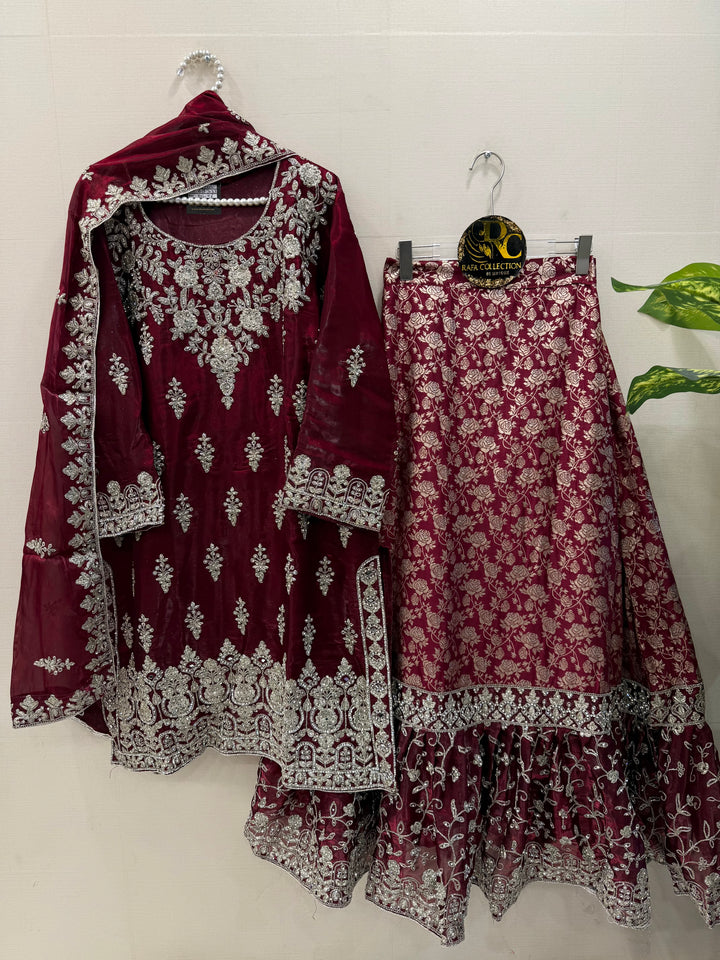 Luxury pakistani garara suits