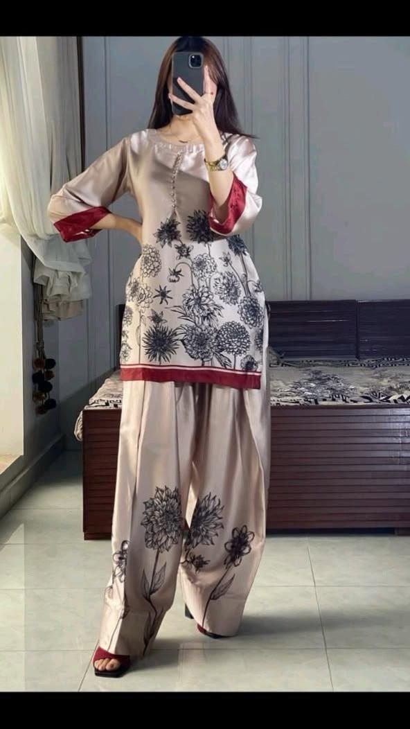 Satin Viral Farshi Suits