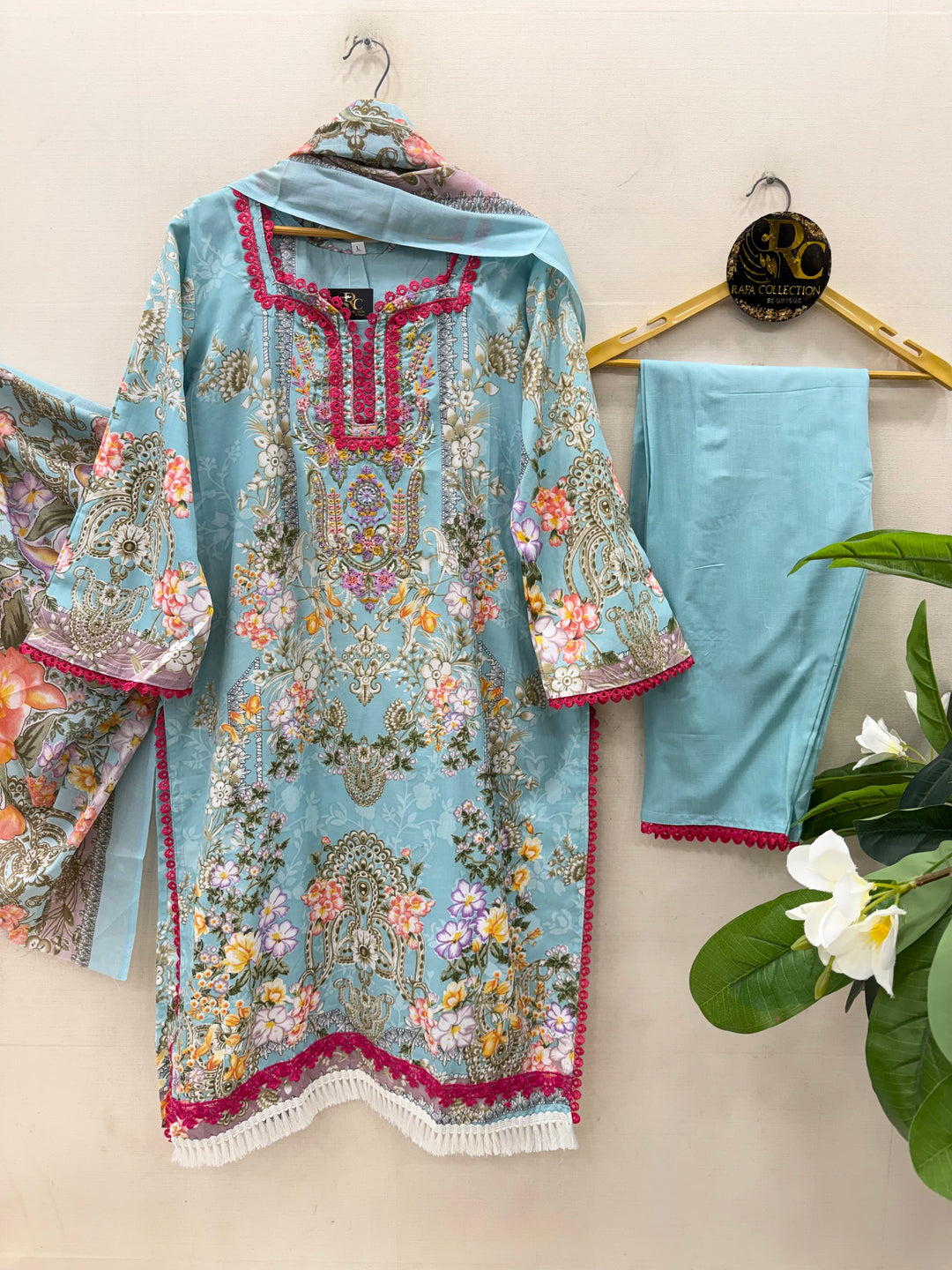 Semi Cotton Ready To Wear Suits