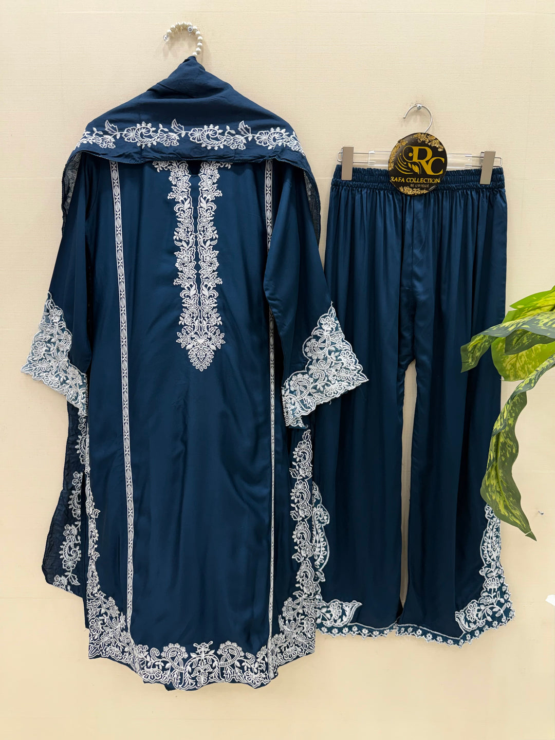 Embroidered plazzo suits