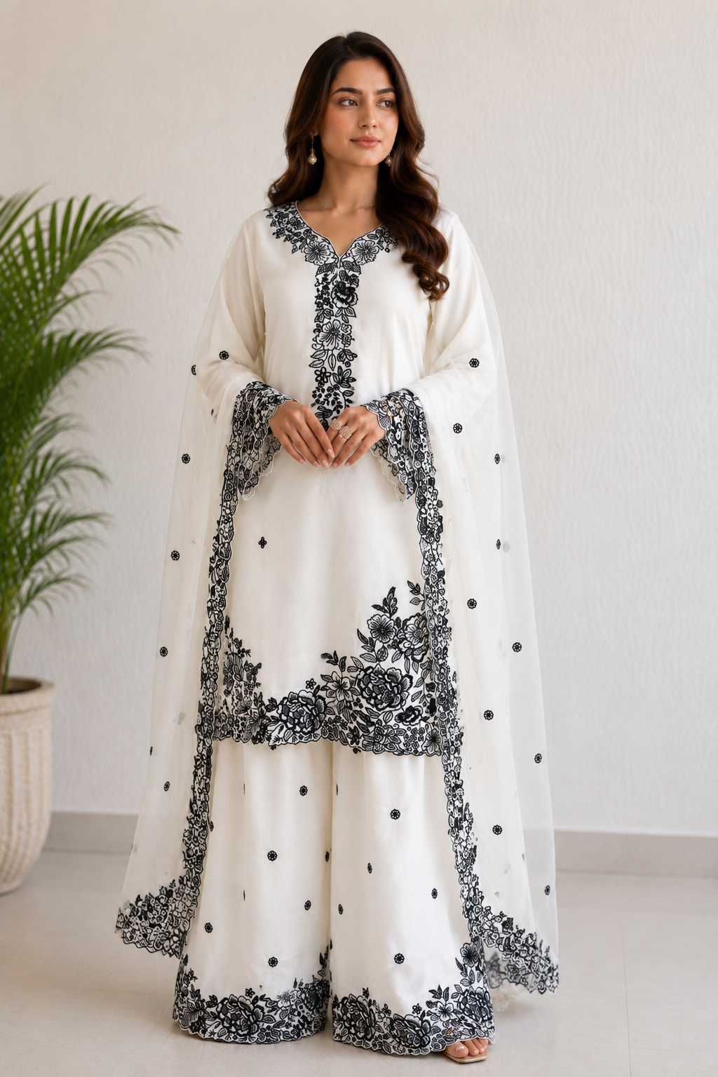 Embroidered suits arrival 2991