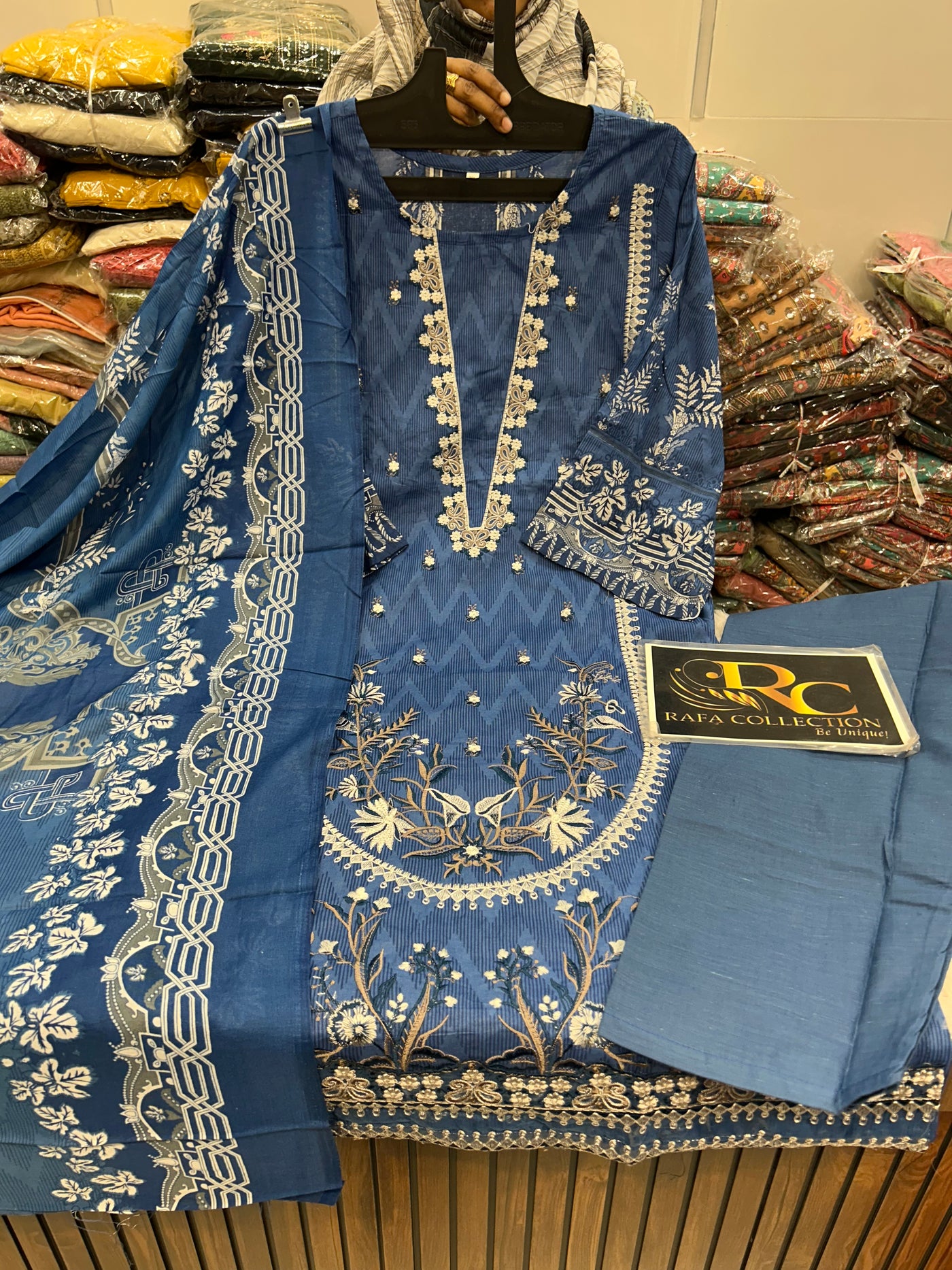 Cotton Embroidered Suit 1326
