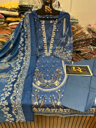 Cotton Embroidered Suit 1326