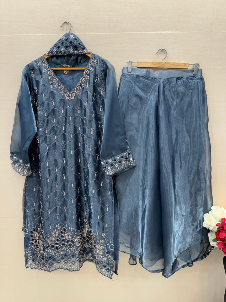 Shimmer Organza Suit