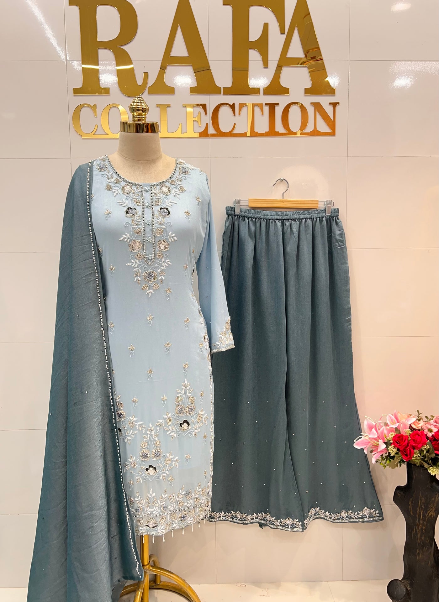 Wedding wear palazzo suit 2821