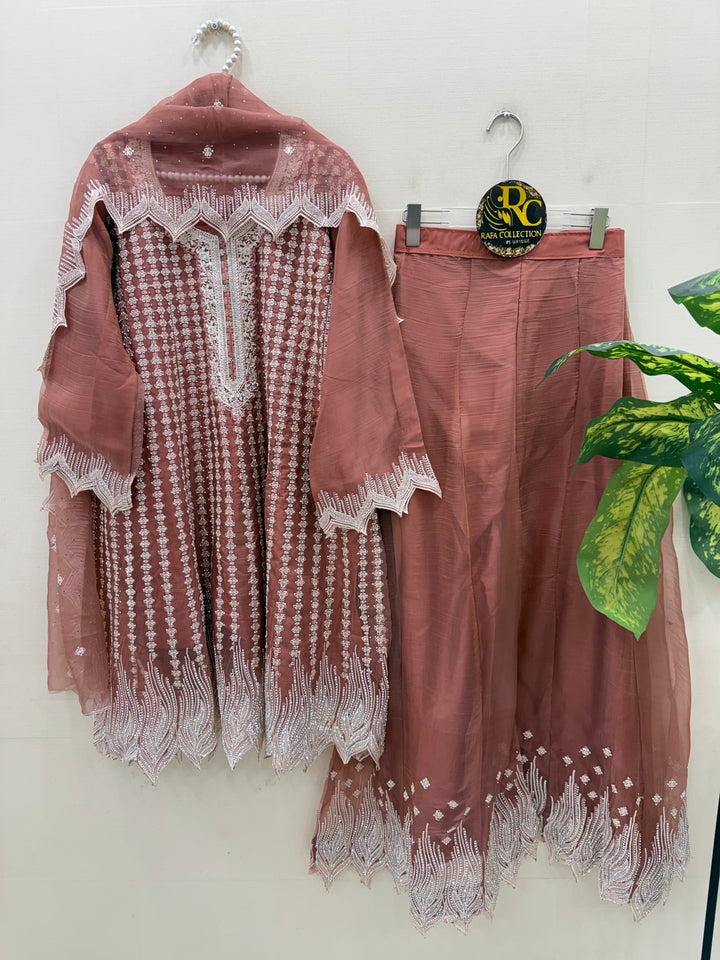 Party wear embroidered suits