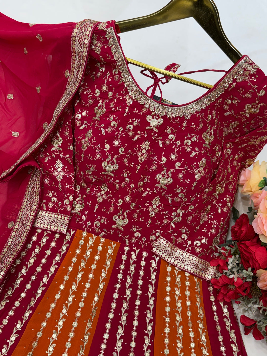 Heavy georgette gown