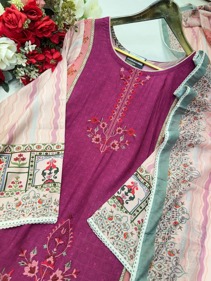 Cotton Embroidery Suits
