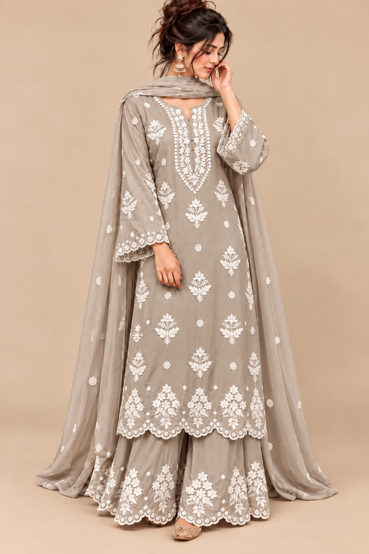 Lucknawi Embroidered Suits