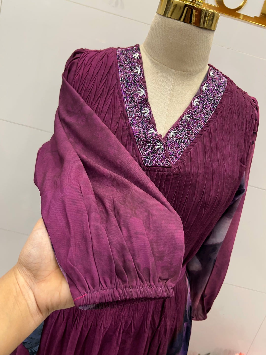 Imported crush gowns 2805