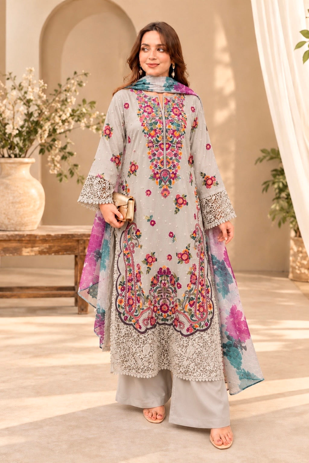 Embroidered Pakistani Suits