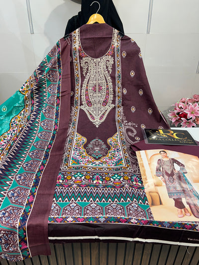 Semi Cotton embroided suit 1898