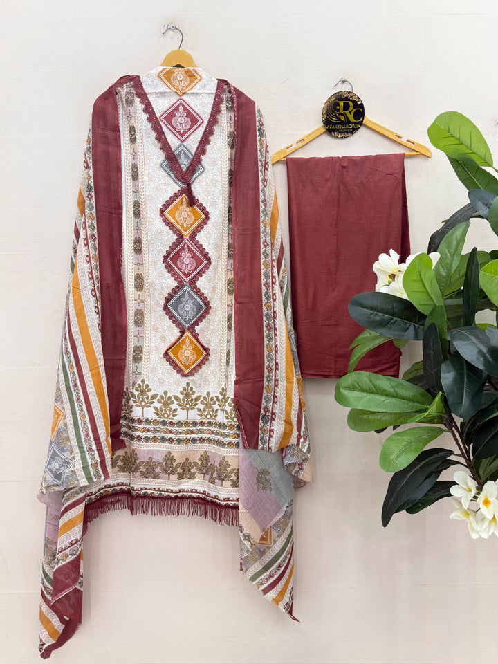 Cotton unstitched Suits