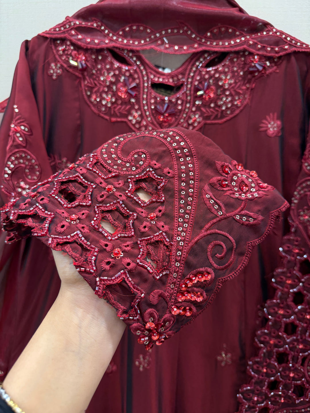 Premium cutwork long suits