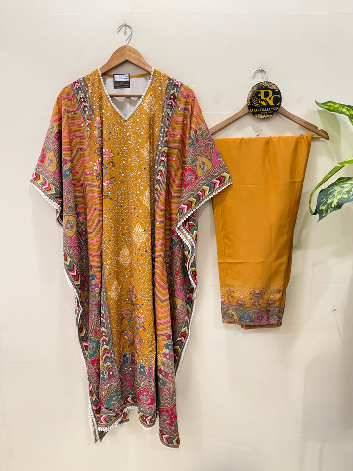 Mirror Work Kaftan Set 2204