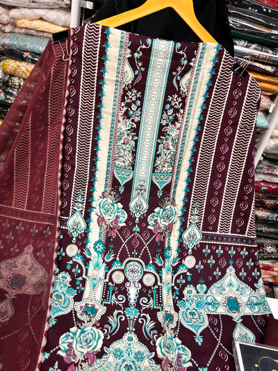 Rayon Unstitch Suit 1437