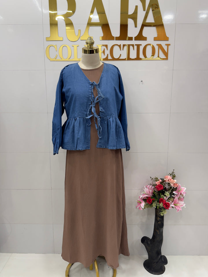 Denim 2 piece dresses