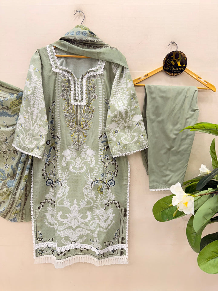 Semi Cotton Ready To Wear Suits