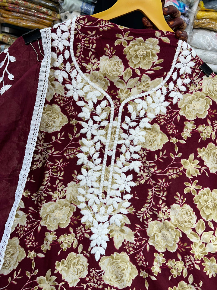 Lucknawi Unstitched suit 2762