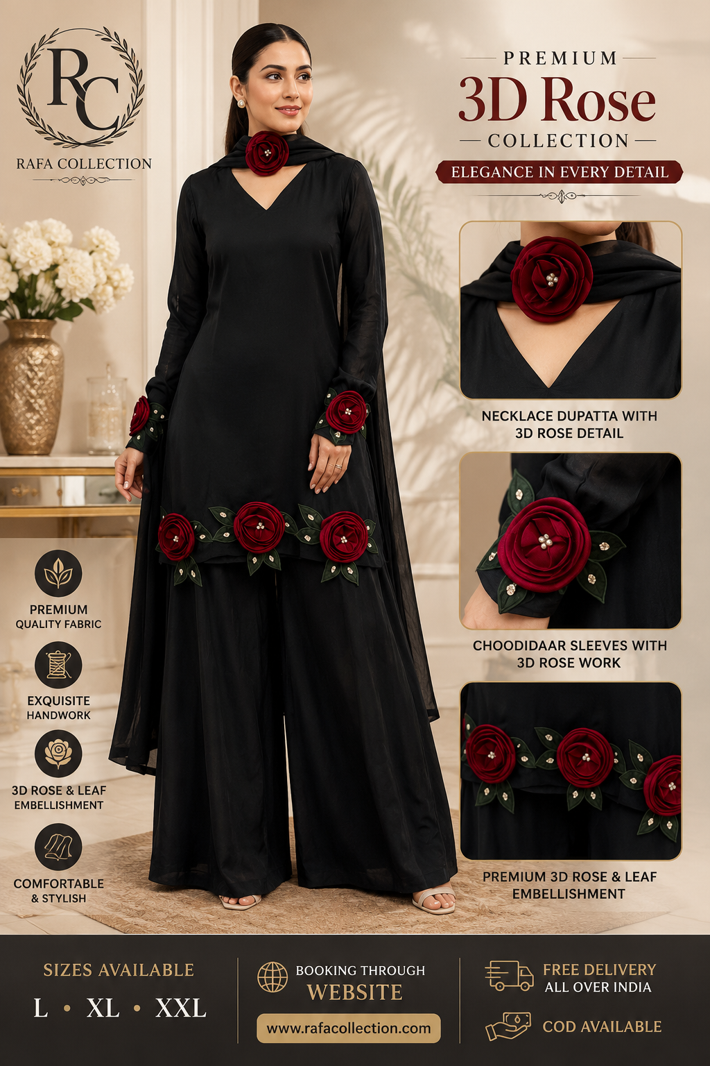 3D flower suits